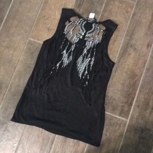 Cute angel wing tank top